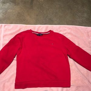 Lighting red Tommy Hilfiger with no hoodie